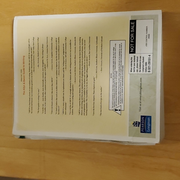 The Allyn & Bacon Guide to Writing Brief Edition Fourth Edition - Picture 2 of 2